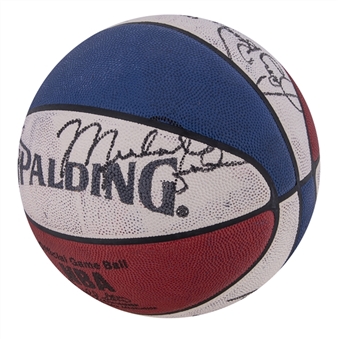 1990 All Star Weekend Multi Signed “Money Ball” From 3-Point Shootout Participants With 8 Signatures Including Jordan, Bird & Miller – LE 1/196 (Beckett) - From Michael Jordans ONLY 3 Point Contest